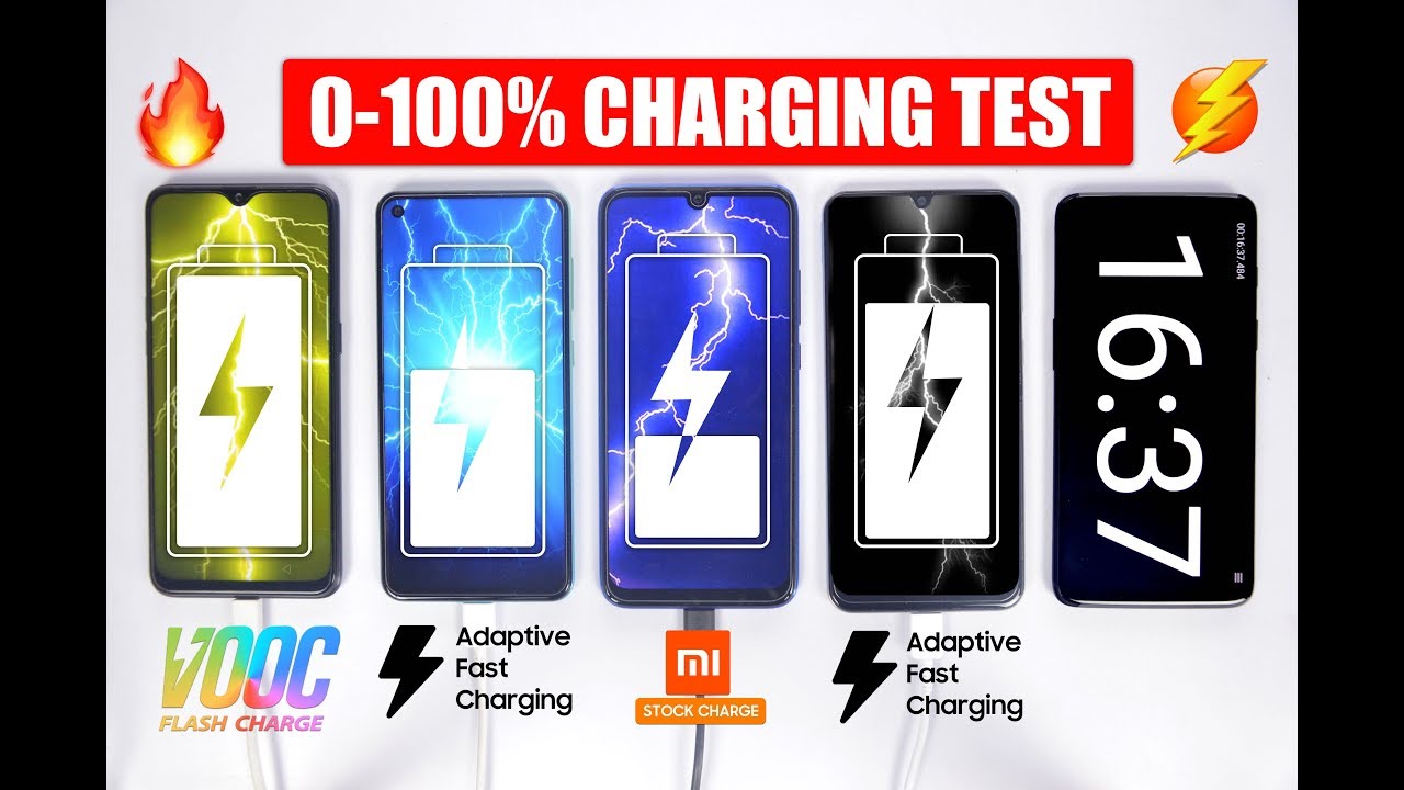 Realme 3 Pro vs Galaxy M40 vs Redmi Note 7 Pro vs Galaxy A50 - Battery Charging Speedtest 🔥🔋