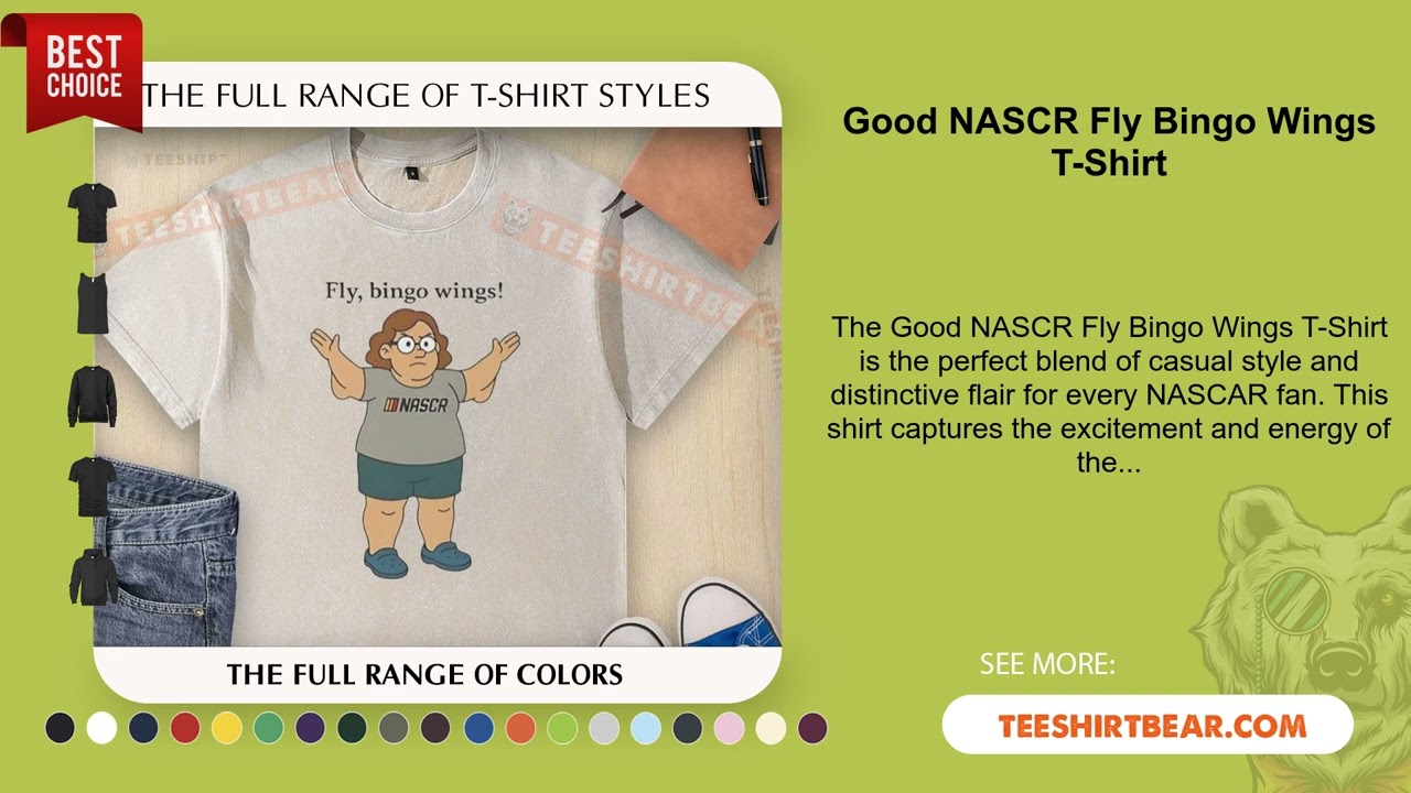 Good NASCR Fly Bingo Wings T-Shirt