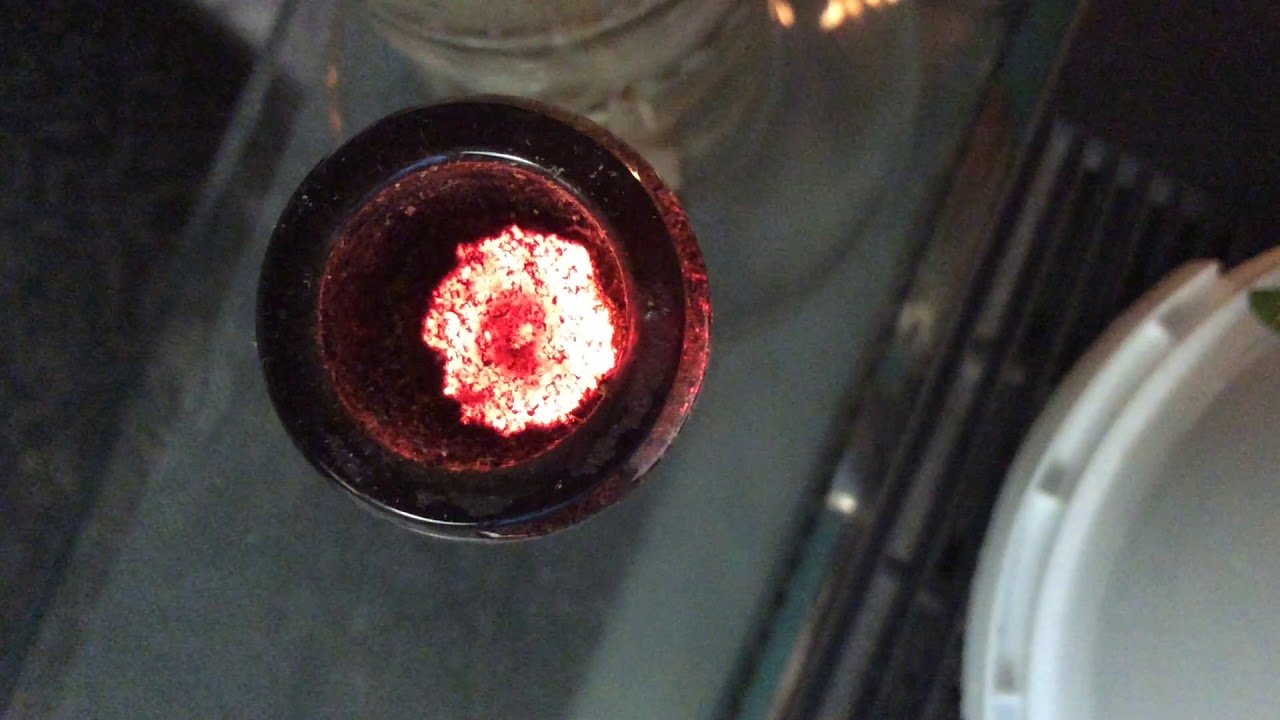 Closeup kief burn