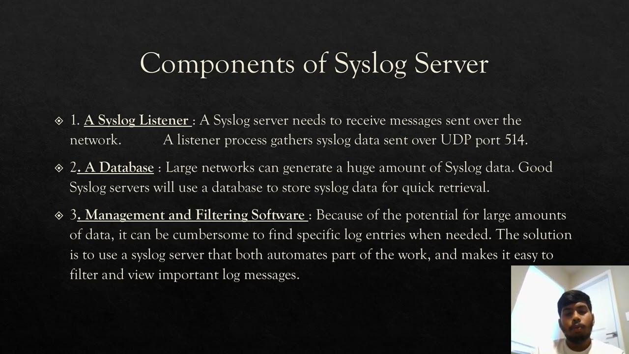 CREATING A CENTRALIZED SYSLOG SERVER 1