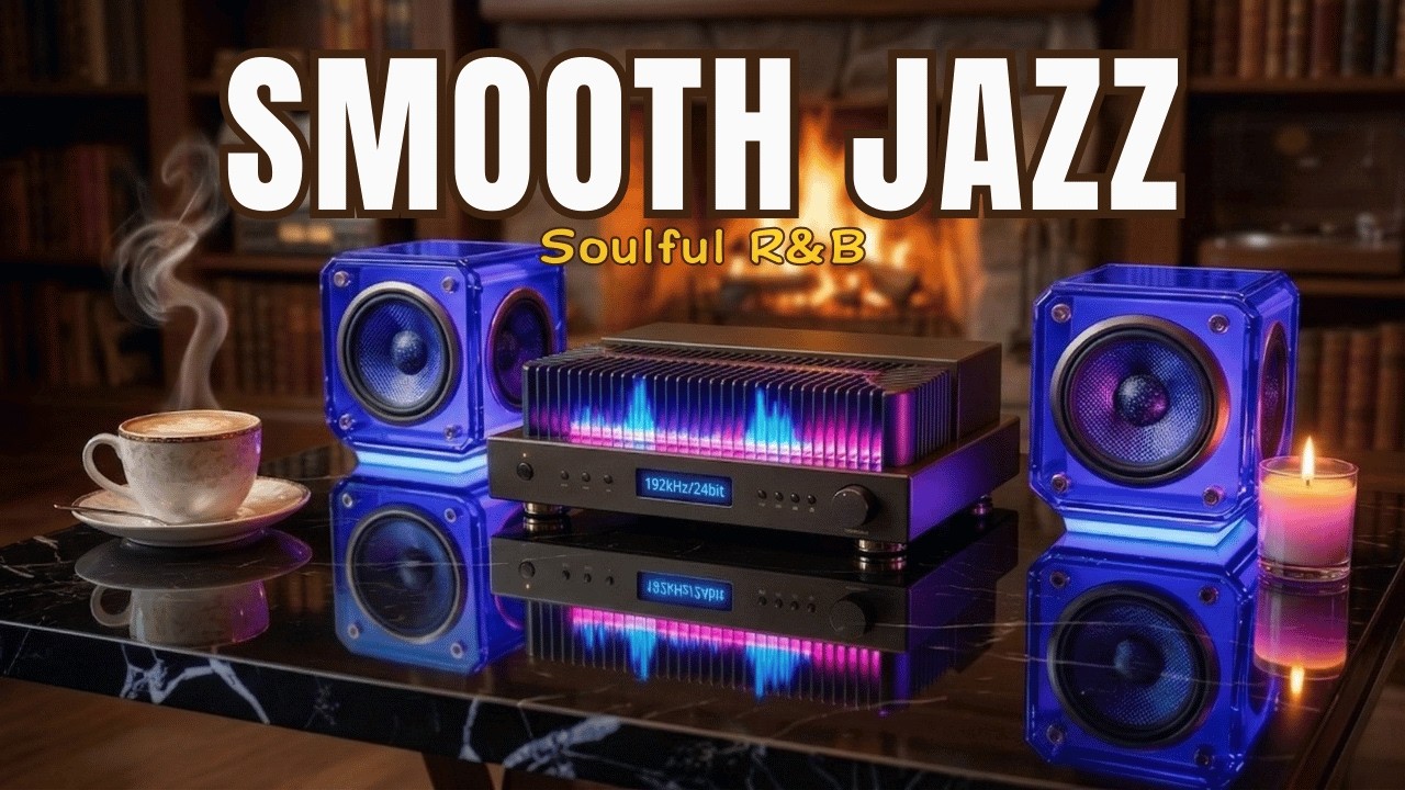 Cozy Fireplace Ambience & Smooth Jazz 🎷 Soulful R&B Instrumentals for Deep Relaxation