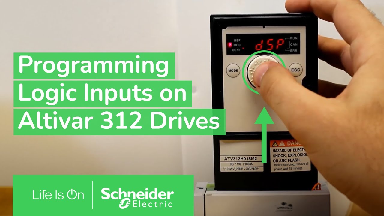 Programming Logic Inputs for Speed Control on Altivar 312 Drives | Schneider Electric Support