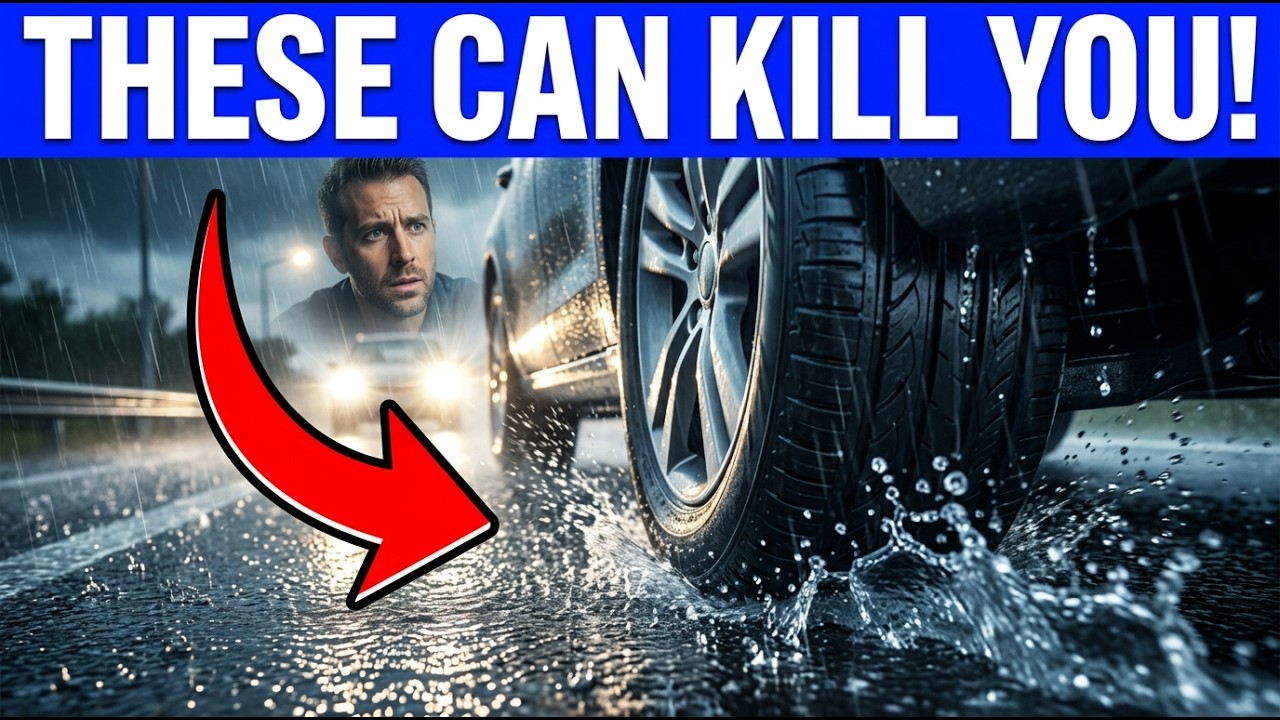 6 марок шин с РЕАЛЬНЫМ сцеплением в сильный дождь (ваши могут вас убить!)
