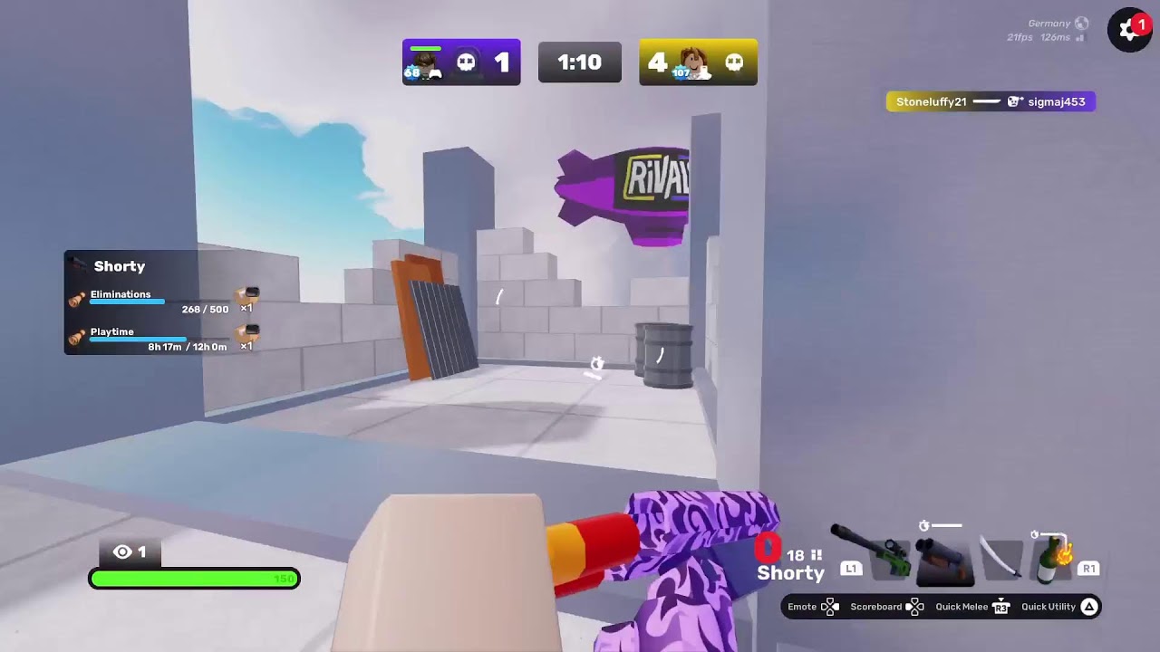 Playing Roblox with cousin.