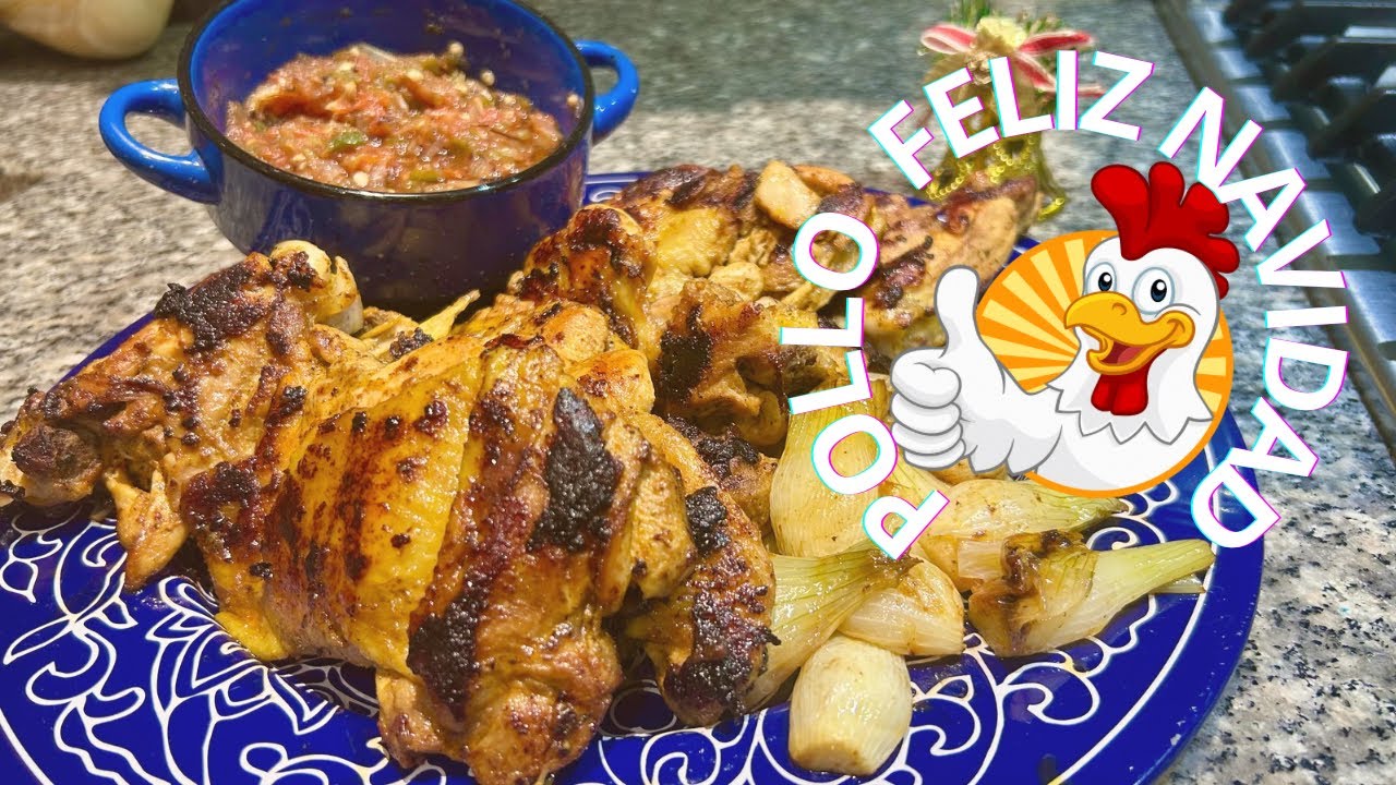 POLLLO ASADO EN SARTÉN PARA NAVIDAD