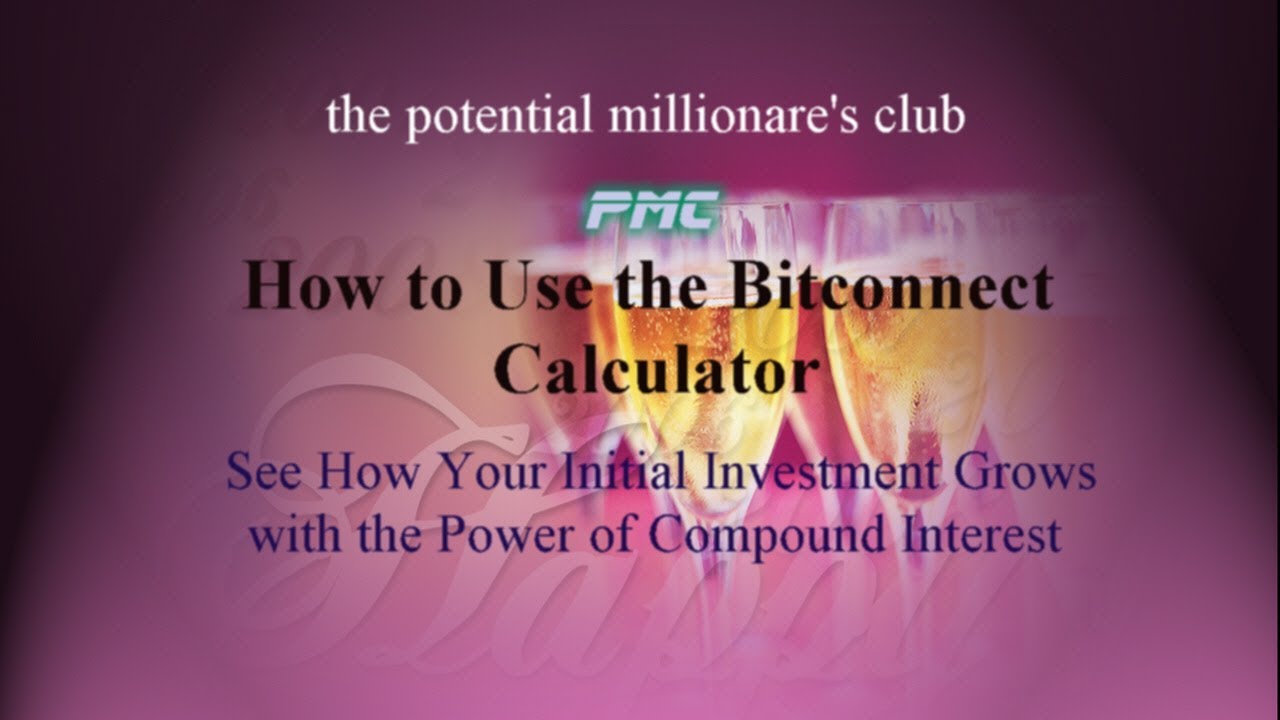 How to use bitconnect spreadsheet/calculator