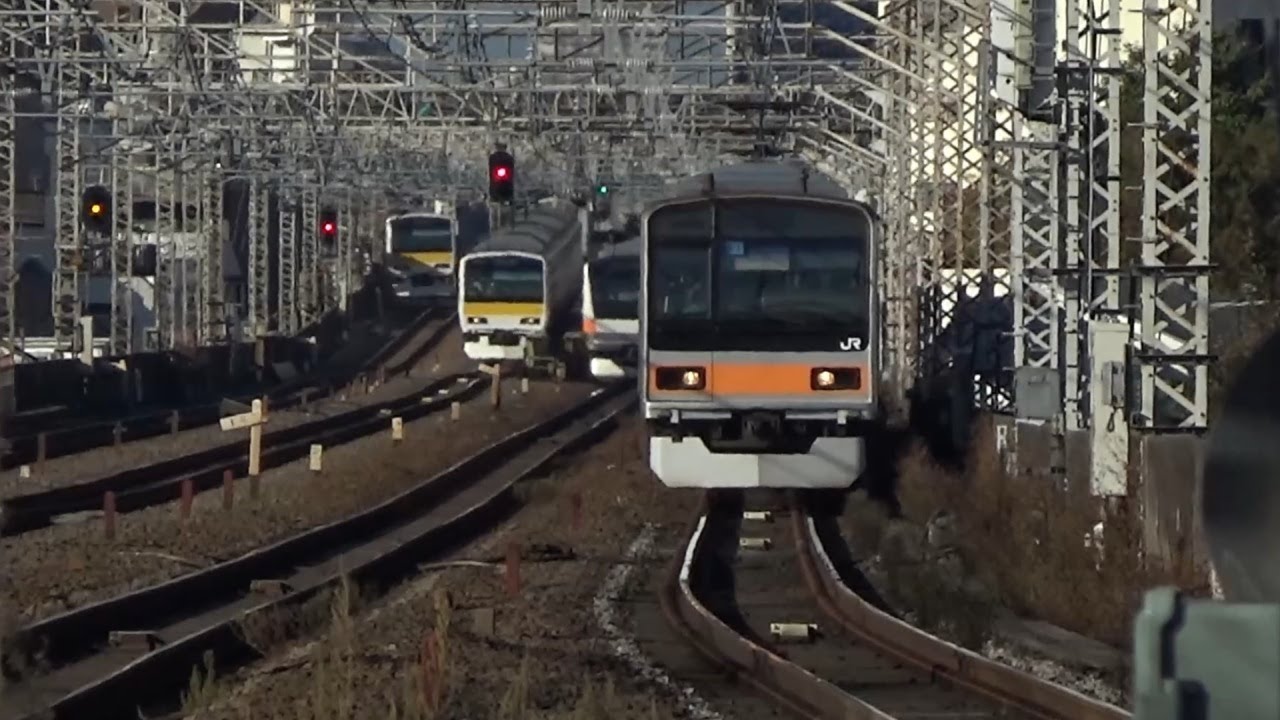 【JR東日本】中央線平日朝ラッシュ定点観察【8倍速】▶西荻窪～吉祥寺◀