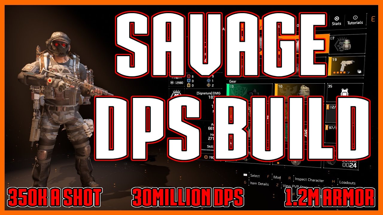 The Division 2 | The Savage Dps Build | 30 Million Dps | Huge Damage Huge Survivability