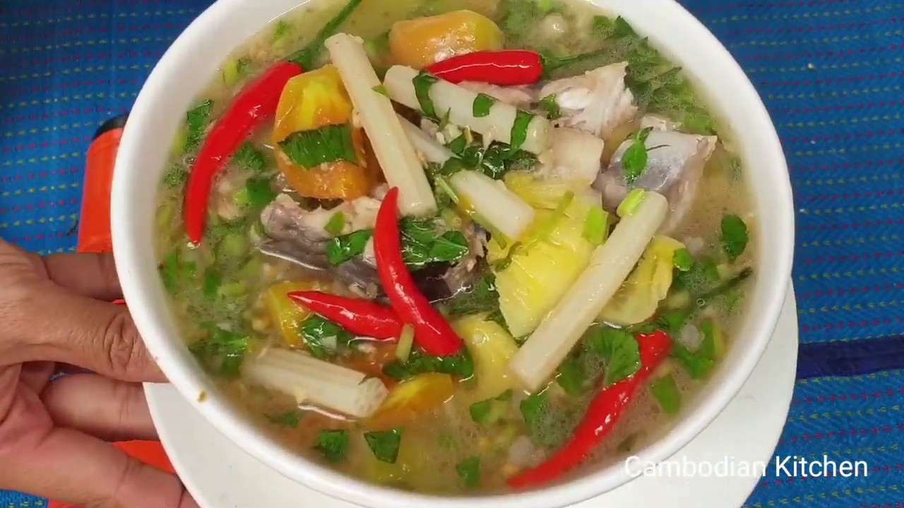 Sweet And Sour Fish Soup With Mixed Fresh Vegetables - Vietnamese Soup