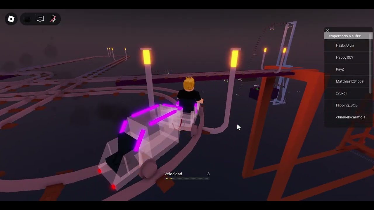 Intentando dar un paseo en carrito alrededor de la nada en ROBLOX EVENTO Halloween