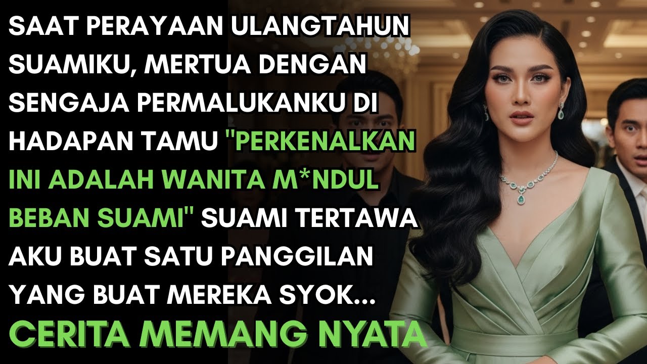 SAAT PESTA ULTAH SUAMI, MERTUA PERMALUKANKU DAN SUAMI TERTAWA - SATU PANGGILANKU BUAT MEREKA SYOK