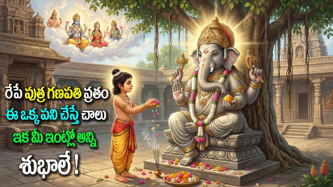 రేపే పుత్రగణపతి వ్రతం ఈ ఒక్క పని చేస్తే చాలు ఇక మీ ఇంట్లో అన్ని శుభాలే ! || Putra Ganapati Vratam