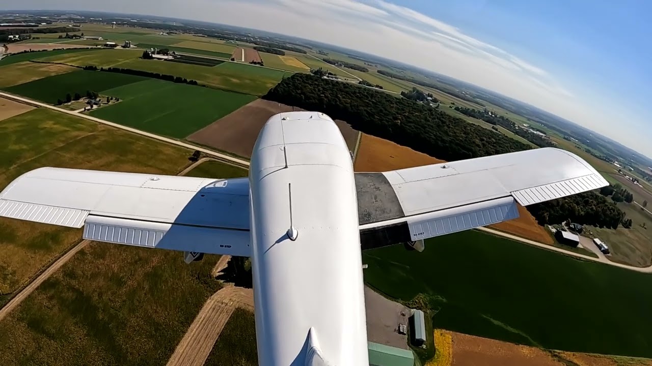 Landing On The Very Narrow 25' Wide Elmira Airport Landing Strip in Elmira Ontario Canada