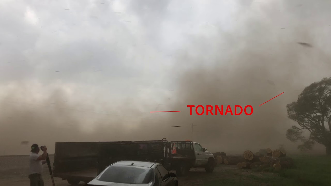 INSANE TORNADO intercept ON FOOT near McCook, Nebraska on May 17, 2019!