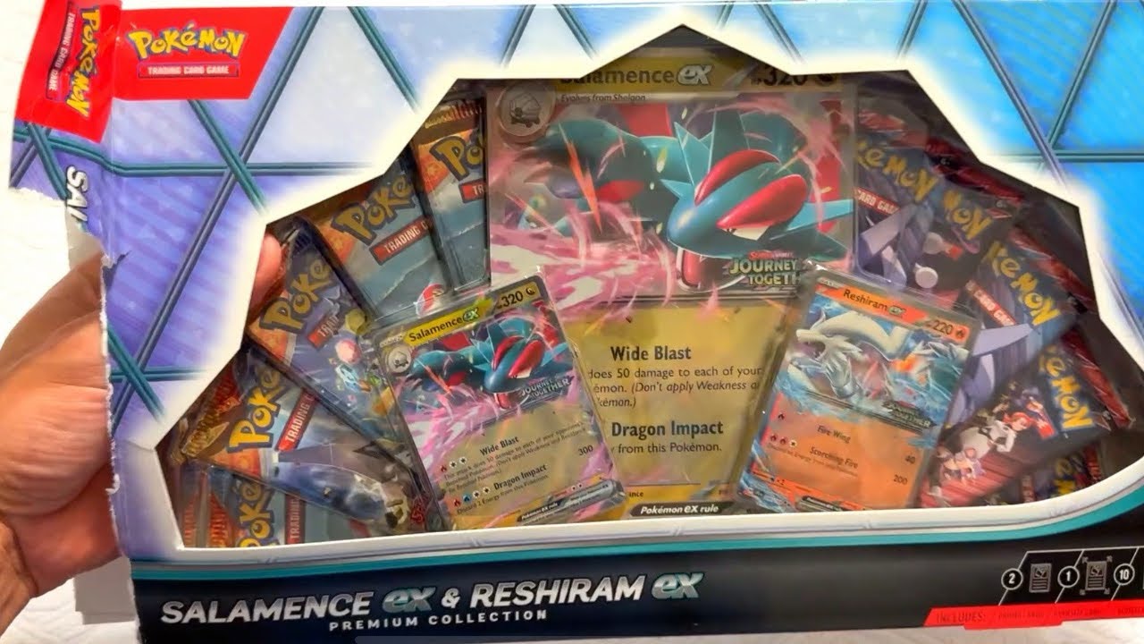 Salamence ex & Reshiram ex Premium Collection Box Opening
