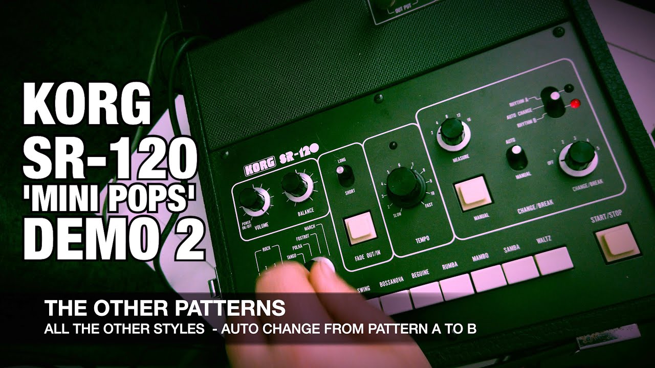 KORG SR-120 MINI POPS SOUNDS DEMO - THE OTHER RHYTHMS
