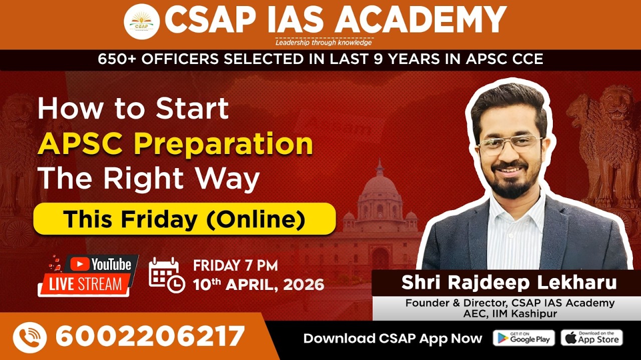 How to Start APSC Preparation The RIGHT Way | Complete Roadmap 2026 by Rajdeep Lekharu Sir