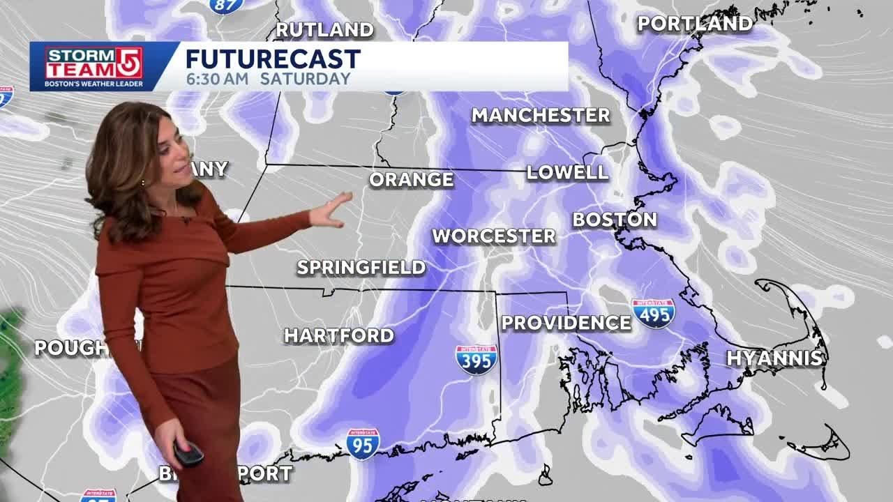 Video: Light snow before arctic blast