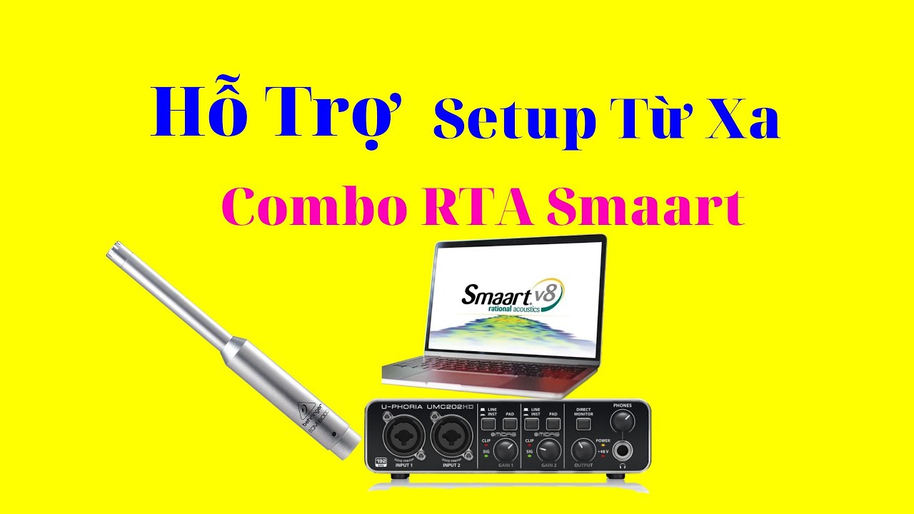 Hỗ Trợ Setup Combo Smaart Micro RTA Soundcard Đo Âm Thanh Từ Xa