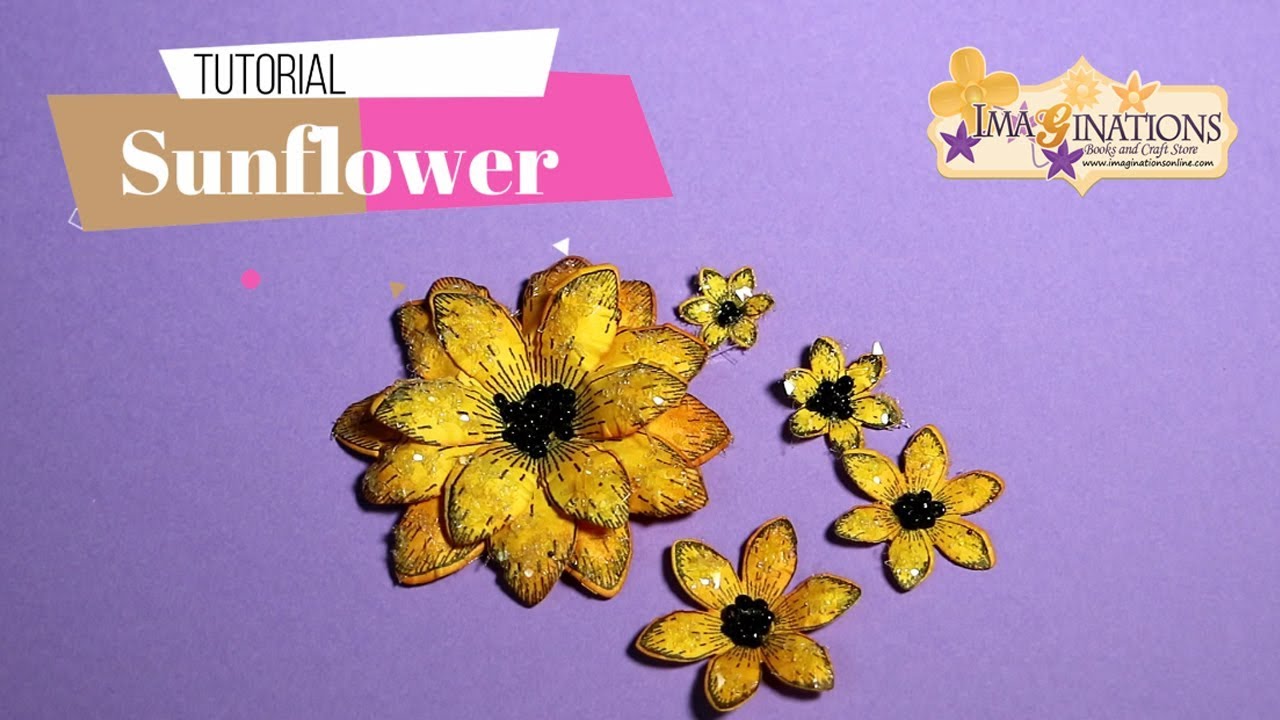 Sunflower Tutorial - Using Heartfelt Creations Sunkissed fleur Die and Stamp