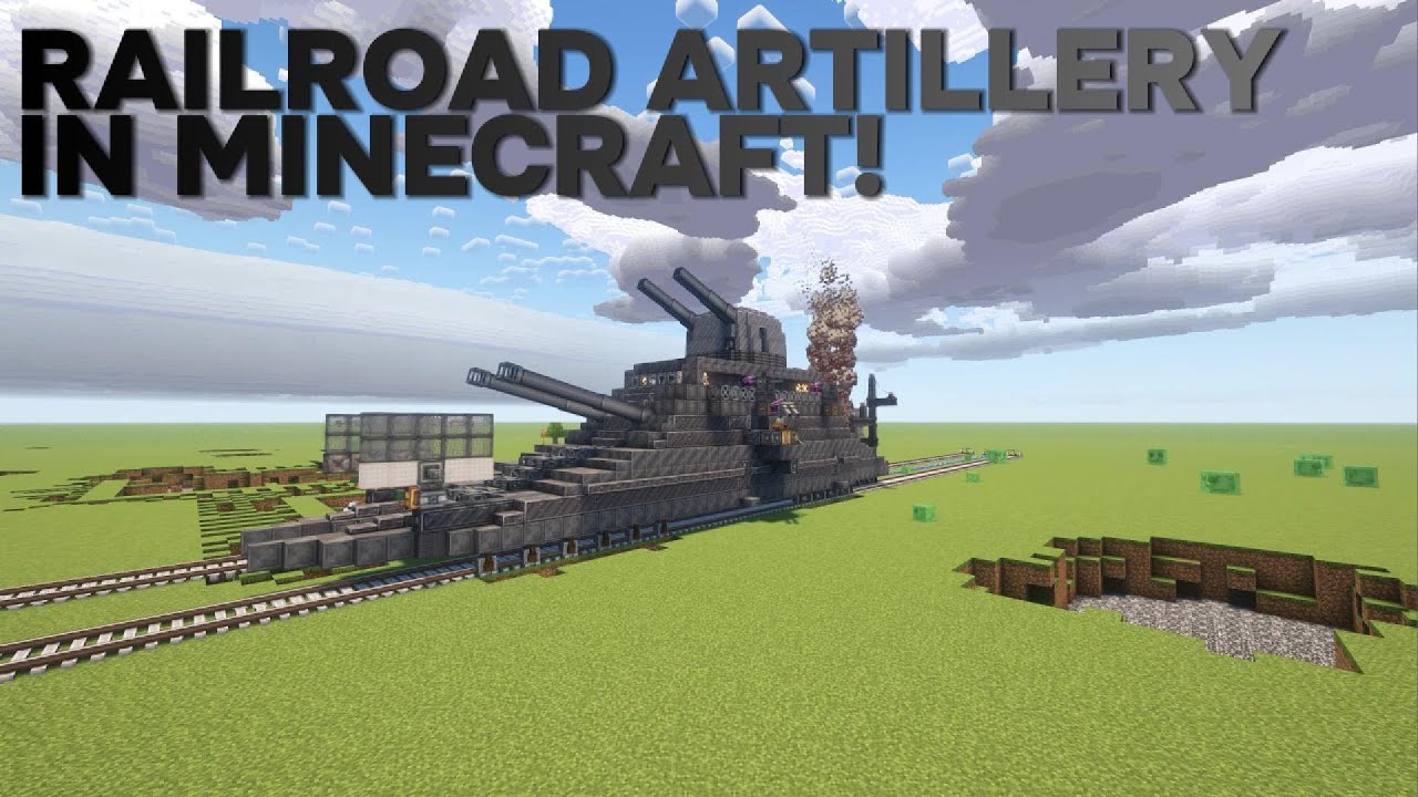 GIANT ARTILLERY IN MINECRAFT CREATE MOD!