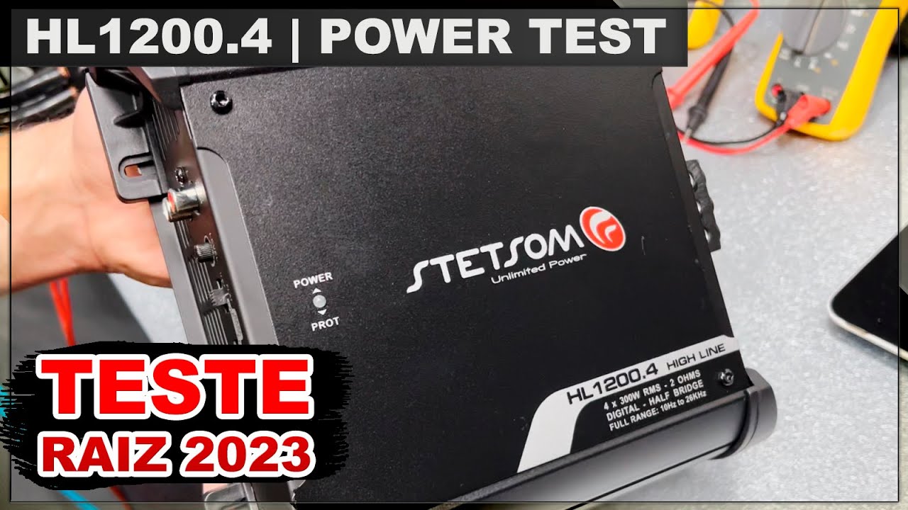 Módulo amplificador Stetsom High Line HL 1200.4 1200 RMS - Review e Teste de Potência