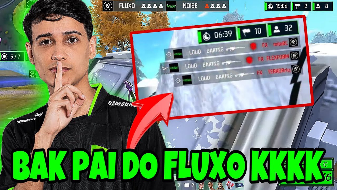 NOISE VOLTOU A SER APOCALÍPTICA NA ESMERALD CUP E FEZ DOIS BOOYAHS | FLUXO NÃO CLICOU CONTRA HOJE KK