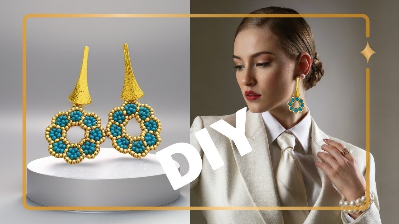 AROS MIYUKI ELEGANTE SUPER FÁCILES, #earrings #diy #aretes