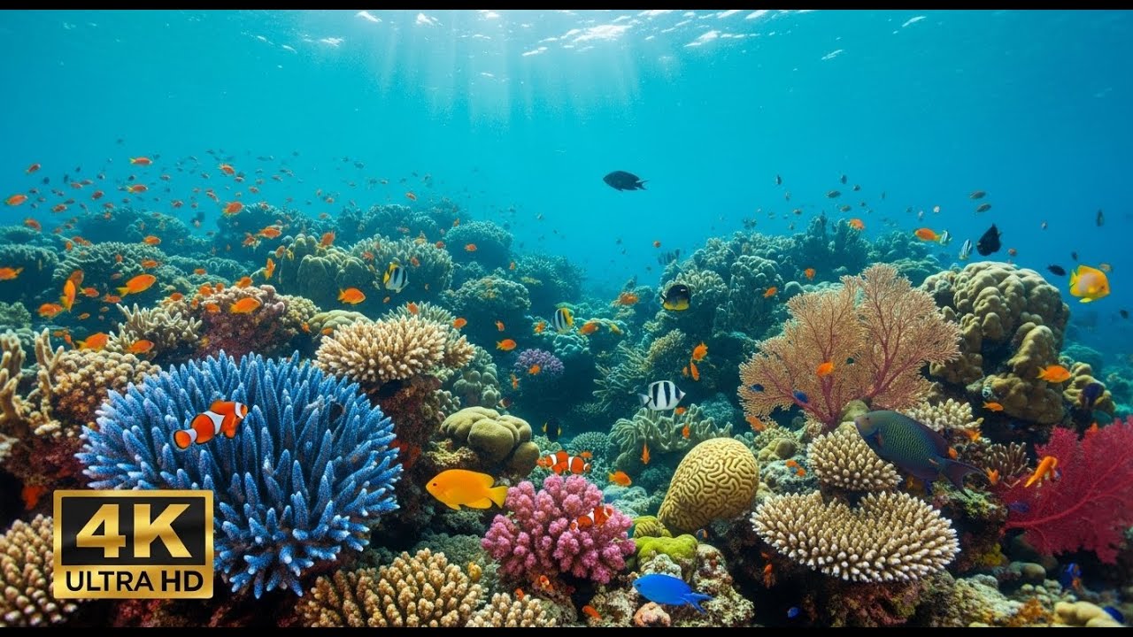 🐢 Ocean Life in 4K – Serene Aquarium View for Meditation, Yoga, and Sleep