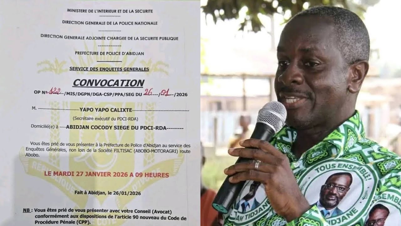 DRAMANE VEUT ARRÊTER LE SECRÉTAIRE EXÉCUTIF DU PDCI-RDA POUR OUATTARA IL FAUT ARRÊTER TOUT LES OPPOS