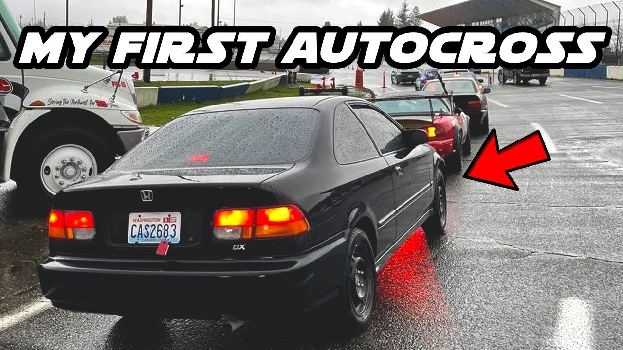 My First Autocross Event! 1996 Honda Civic EK at Evergreen Speedway