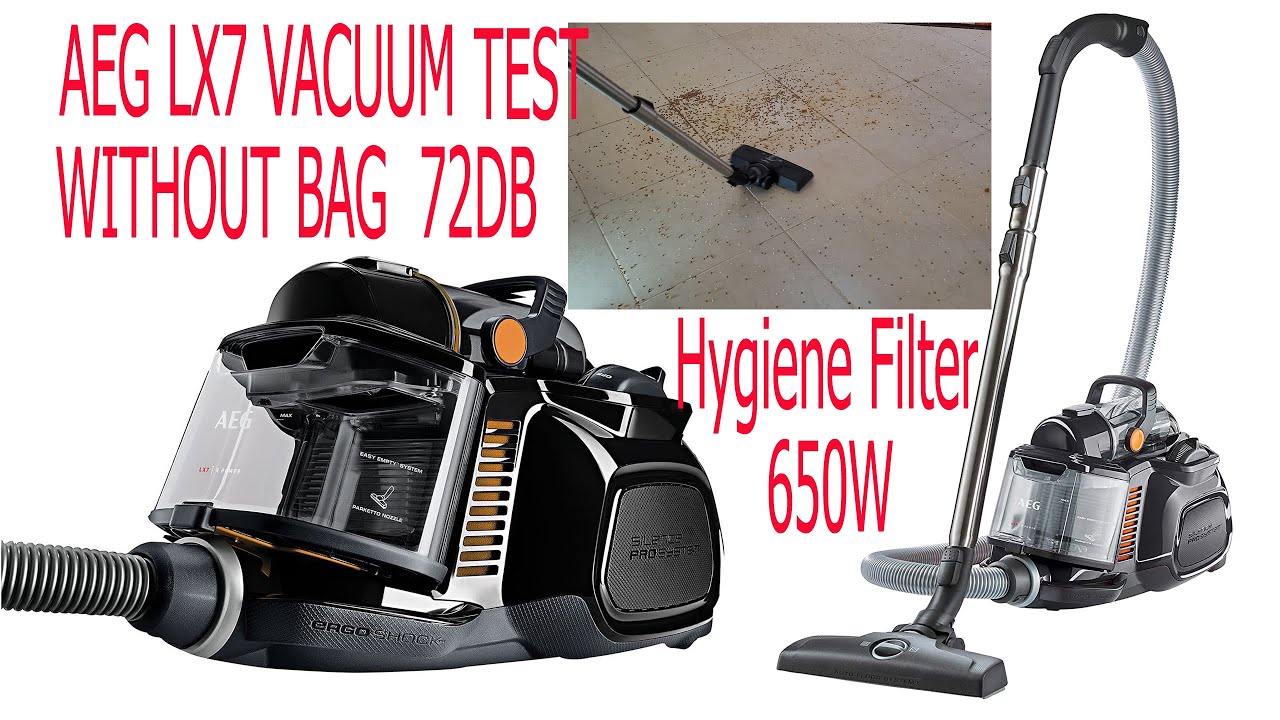 AEG LX7 VACUUM CLEANER 650W 72DB TESTING