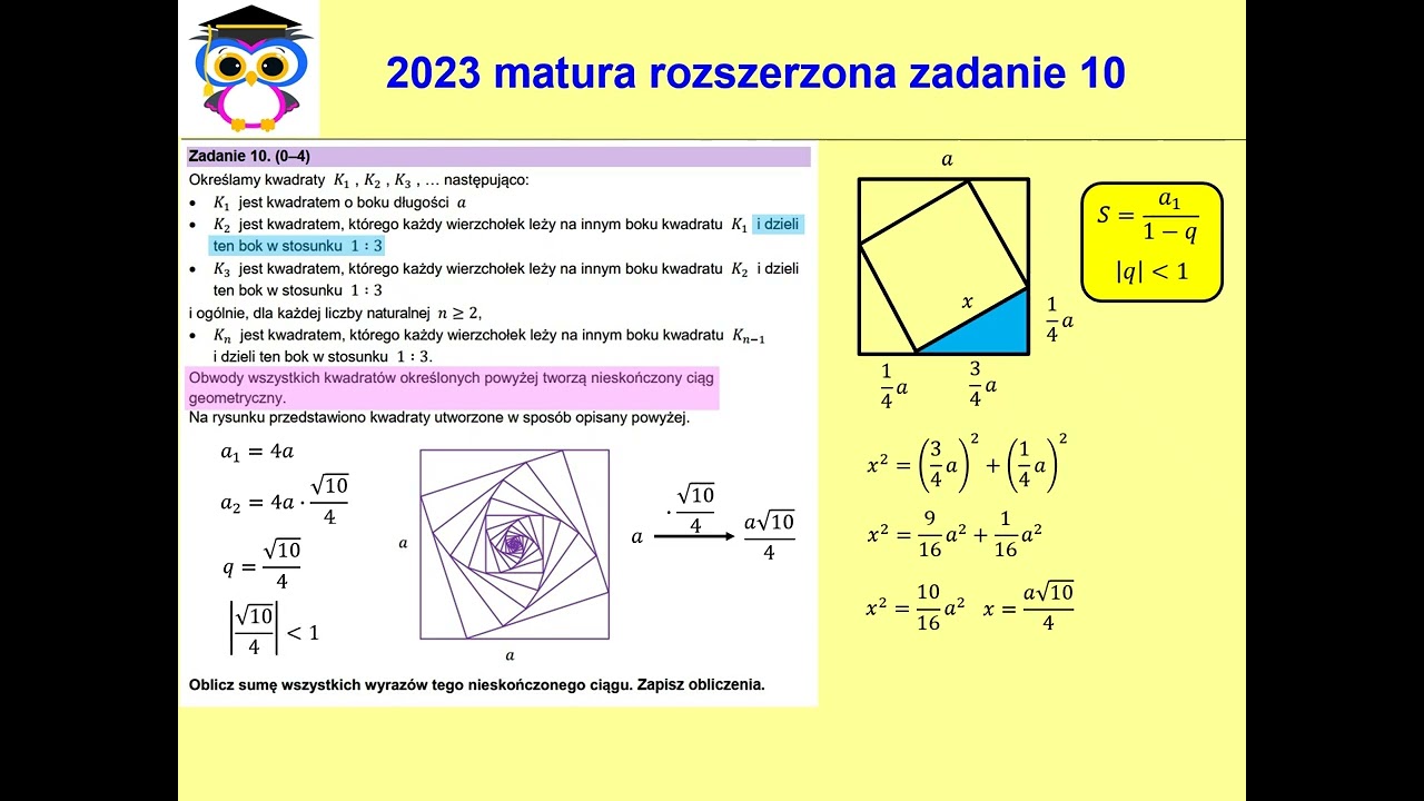 10 PR 2023 Matura matematyka poziom rozszerzony zadanie 10