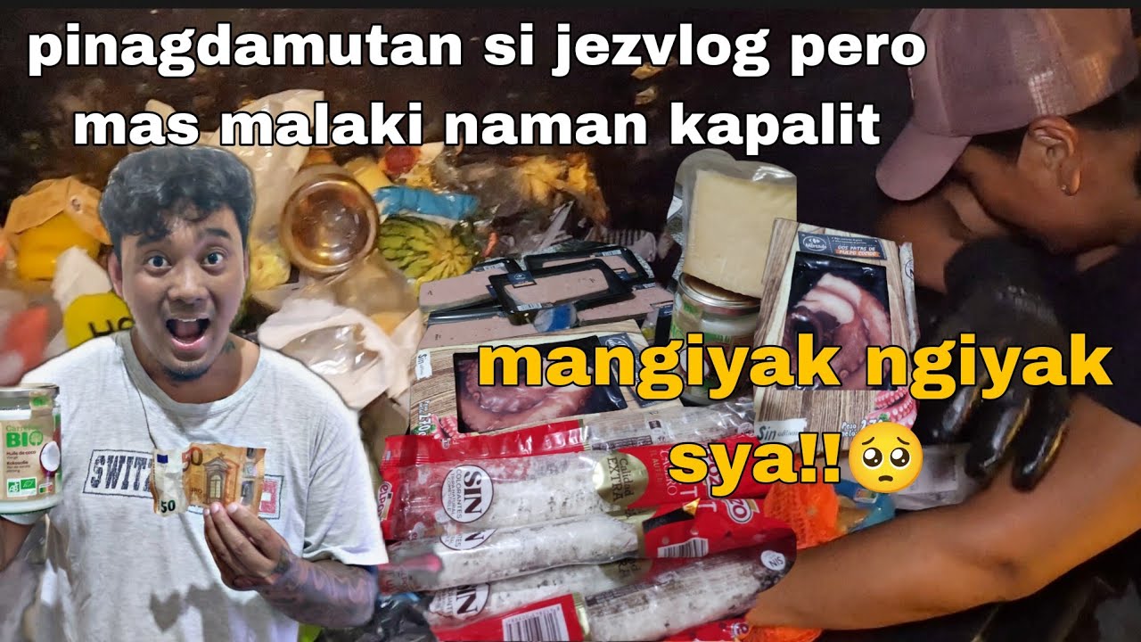 SWERTE NAMIN NG AKING ASAWA SA AMING NAPULOT | GROCERY FOOD WASTE | DUMPSTER DIVING 