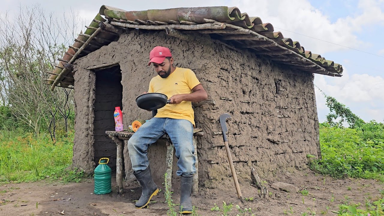 COZINHANDO FAVA VERDE NO FOGÃO A LENHA VIDA SIMPLES NO SERTÃO 