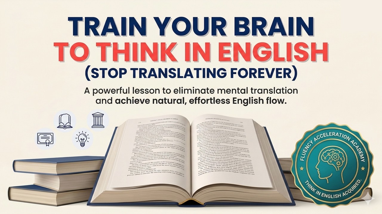 How Fluent Speakers Think in English (Brain Training Method)  | Masterclass 2