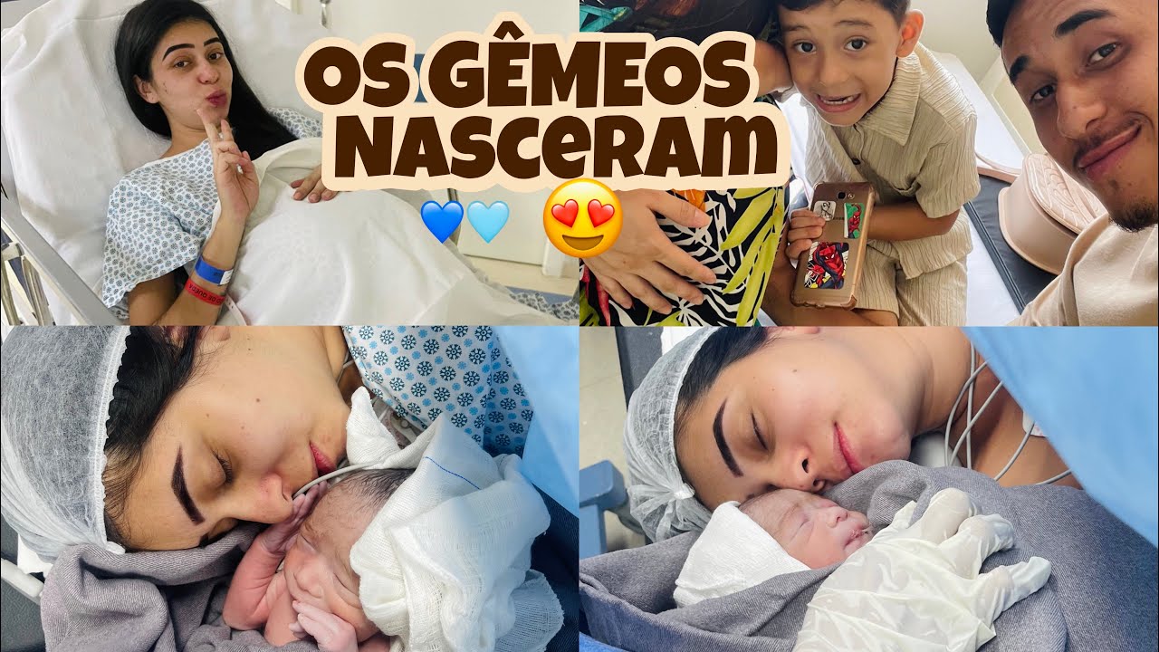 OS GÊMEOS NASCERAM | Diário de gravidez gemelar