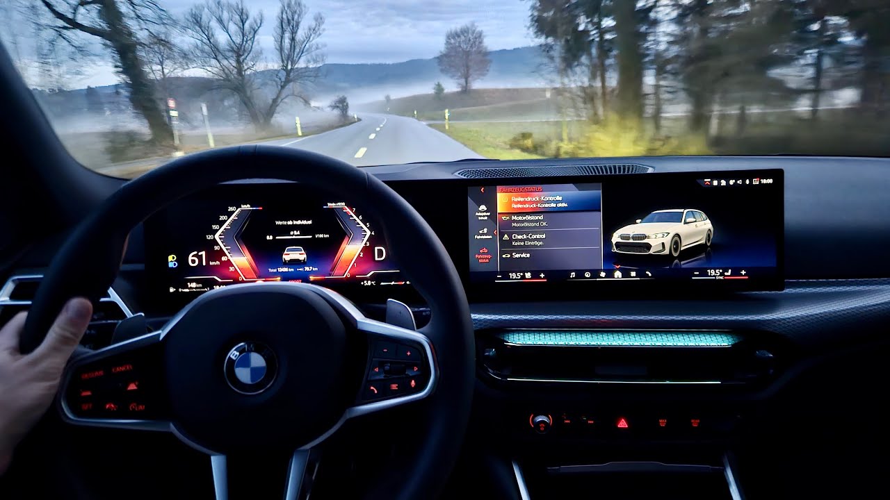 Fog Took Over the Road 😳 | 2026 BMW 330i POV Evening Drive in Switzerland 🇨🇭