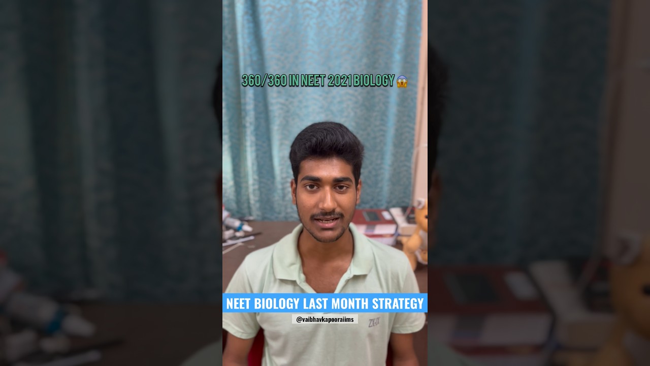 NEET biology🧬|Last Month strategy🧐|By an AIIMSonian🥼|scored 360/360🚀 #neet2023 #neetbiology
