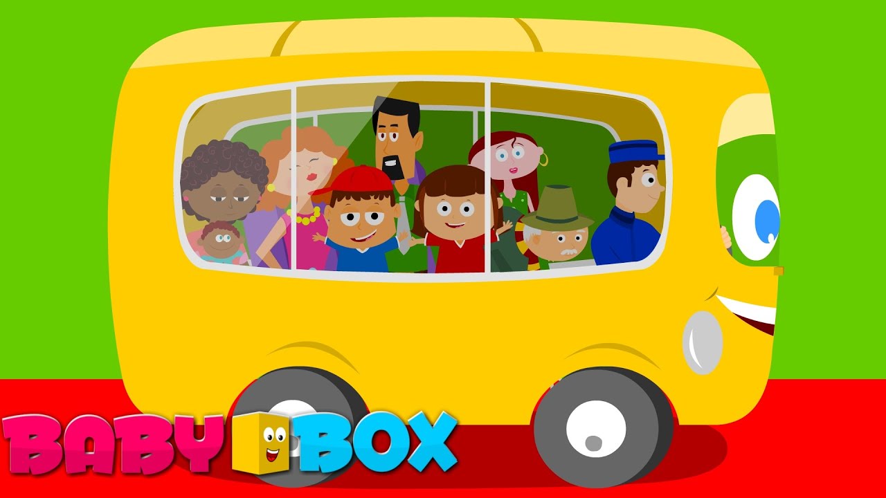Wheels on the bus go round and round | Popular nursery rhymes