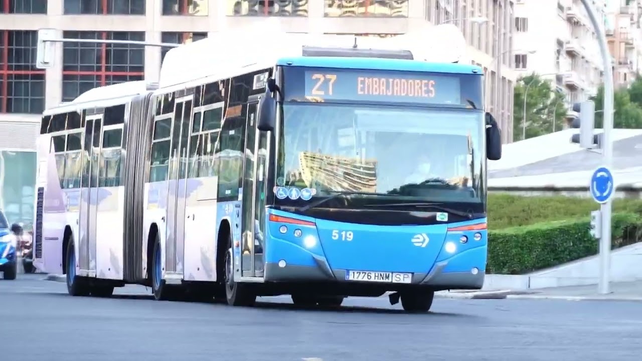 EMT Madrid 519 | MAN NG313F GNC Castrosúa City Versus | Juzgados - Plaza de Castilla