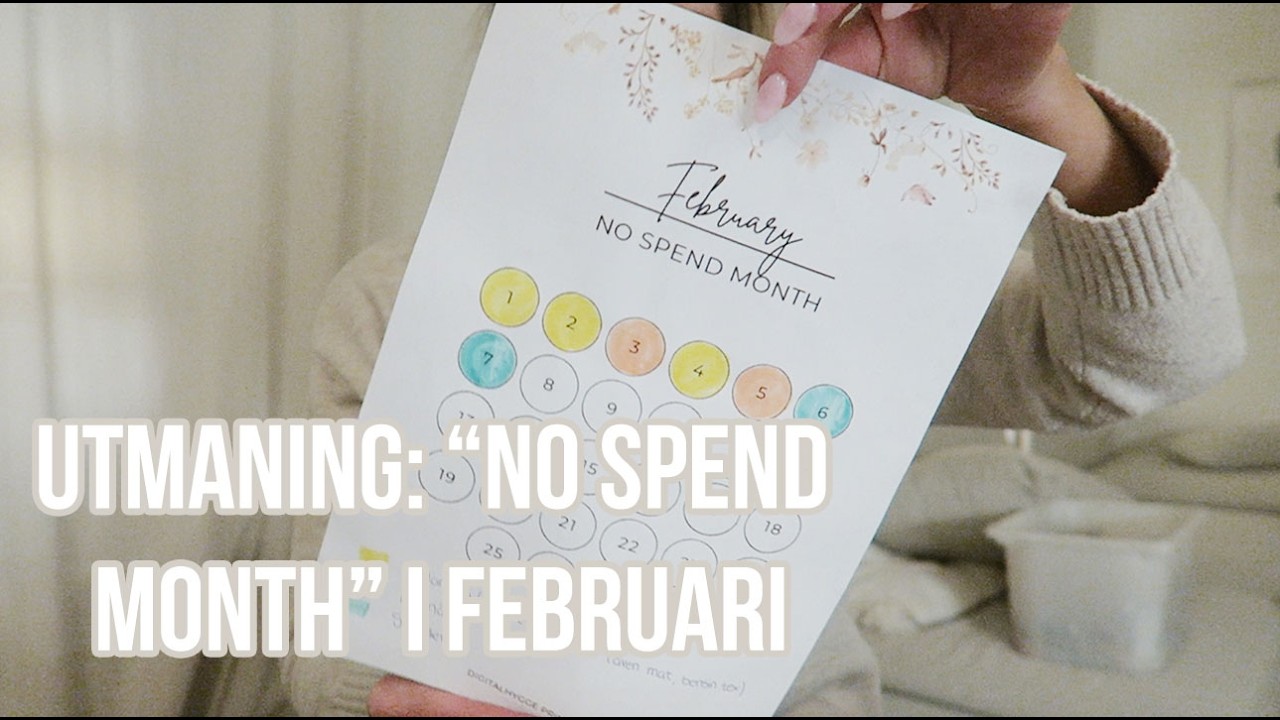 UTMANING: NO SPEND MONTH / vlogg