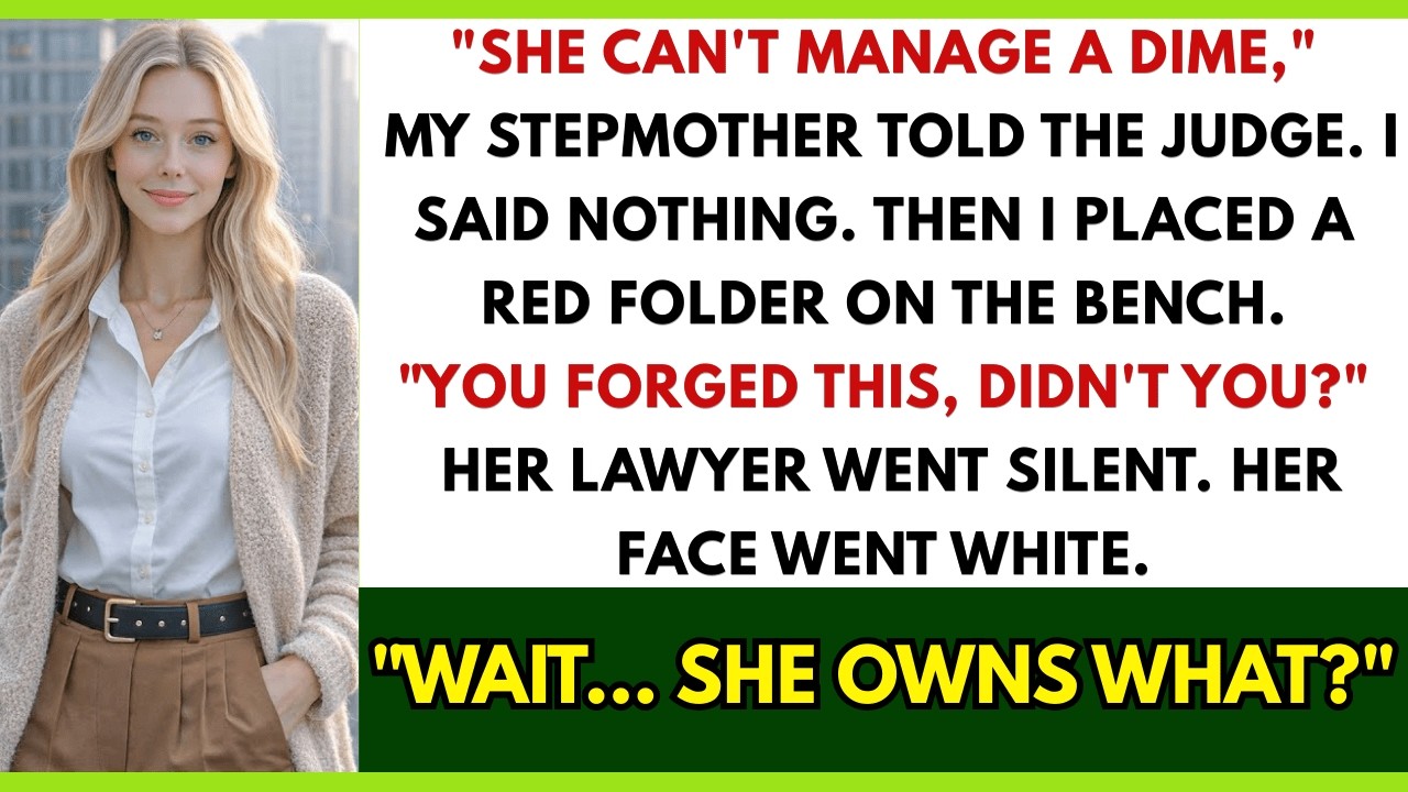 In The Courtroom, My Stepmother Called Me Unstable, Until The Judge Opened The Folder And...