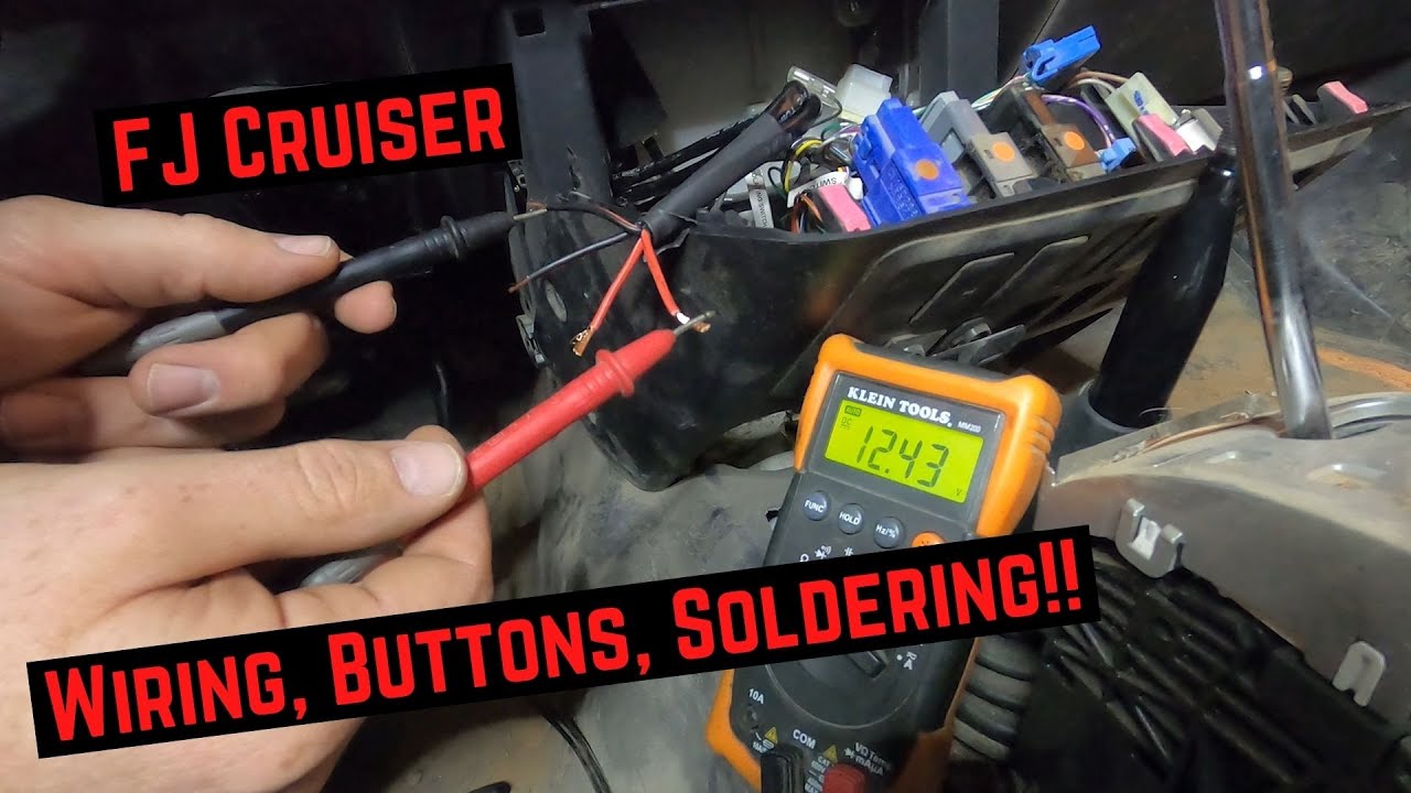 FJ Cruiser Wiring In Baja Designs Lights // Adding CH4x4 Switches // Center Console Removal