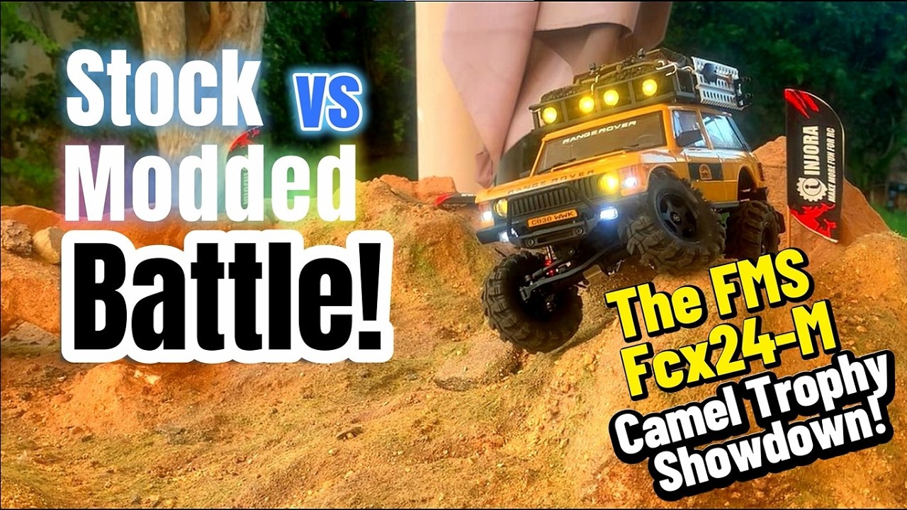 Stock vs Modded &ndash; The FMS Fcx24M Range Rover Camel Trophy Showdown!