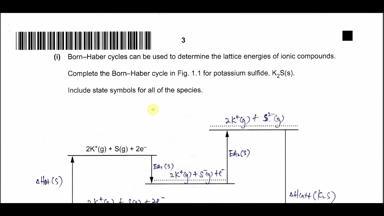9701/42/M/J/24/Q1 Cambridge International A Level Chemistry 9701 May/June 2024 Paper 42 Q1