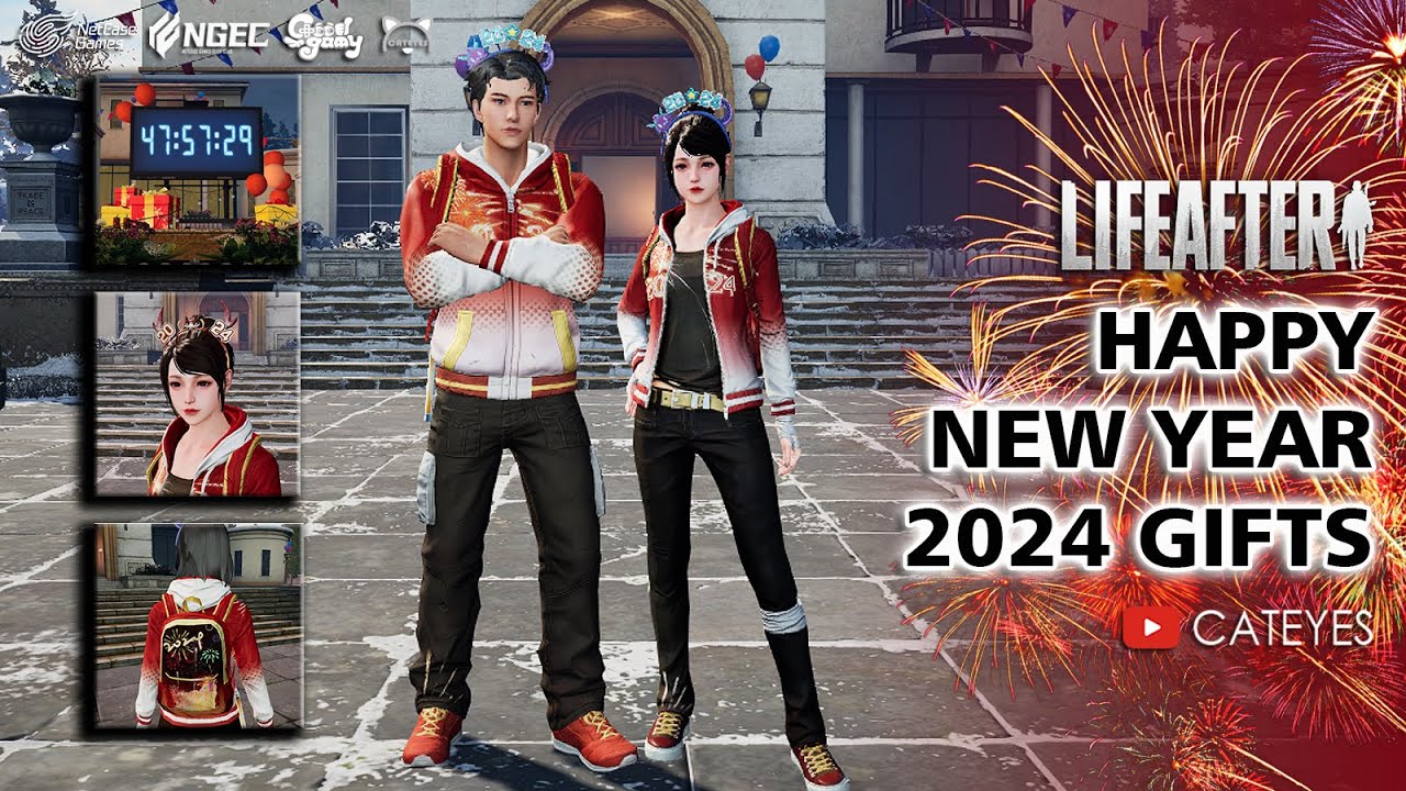 🎊 LIFEAFTER - Happy New Year 2024 🎉 Free Outfits and many other Rewards 🎁