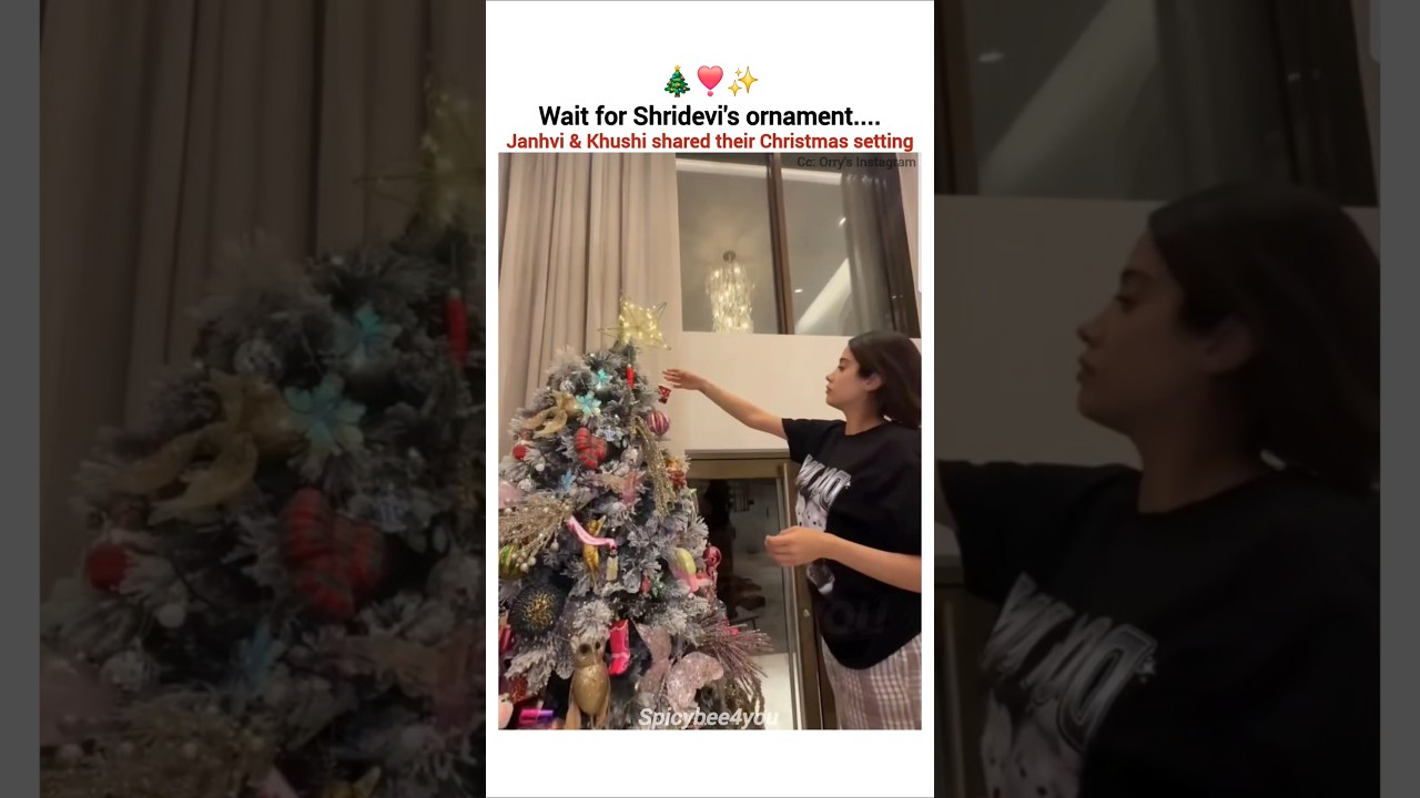 Kapoor's Christmas celebration✨️ #shorts #ytshorts #youtubeshorts #bollywood #Janhvi #trending
