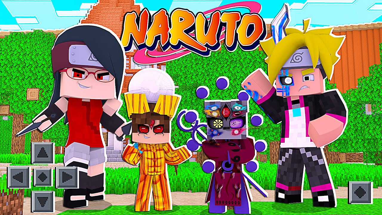 Minecraft PE - Who's Your Family? O FILHO DE BORUTO E SARADA VIROU O DEUS SHINOBI PERFEITO! (Naruto)