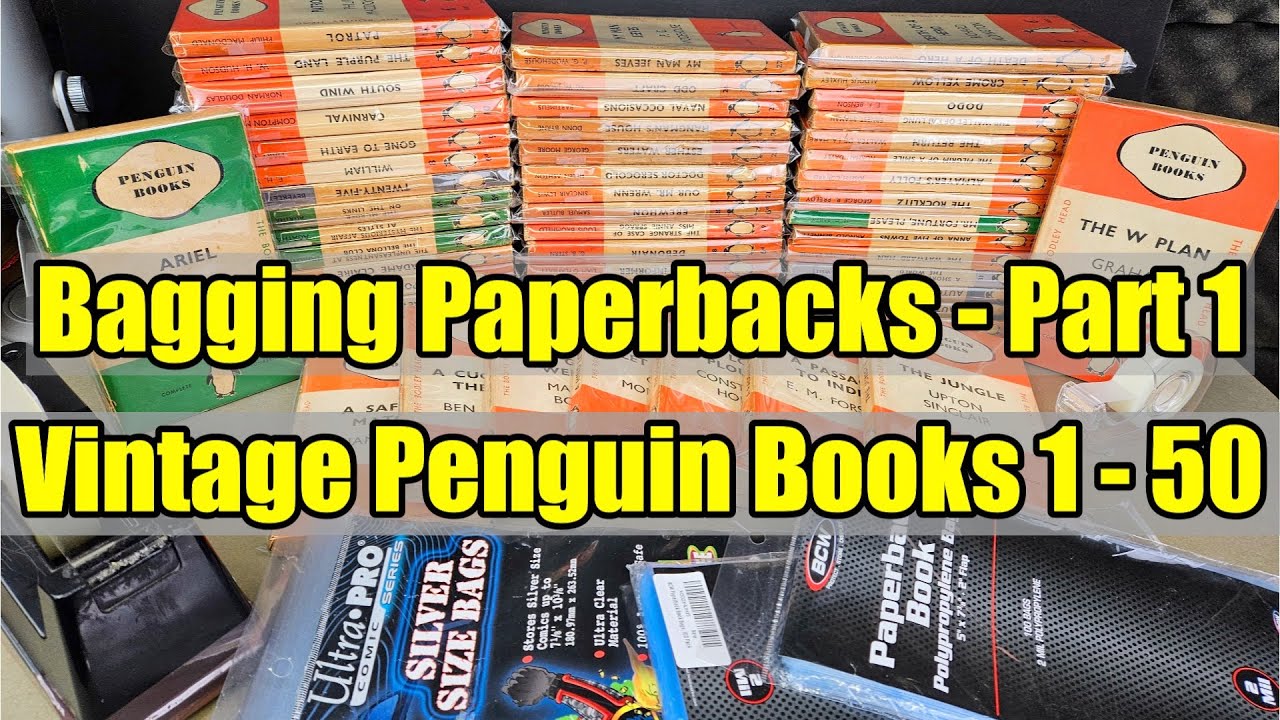 Bagging Books Part 1 - Vintage Penguin Paperbacks - Main Series 1 to 50 - These Look Amazing!
